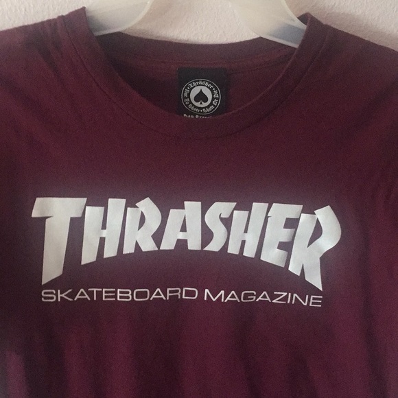 Thrasher Burgundy Shirt Xs 